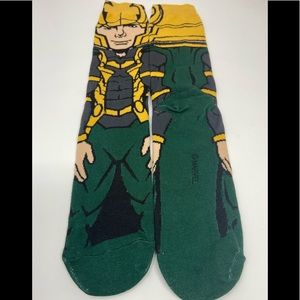 Loki Marvel Crew Socks Men's 8-12 Unisex Adult New Free Shipping